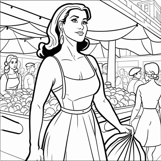 AI Midjourney Prompts for Detailed Coloring pages