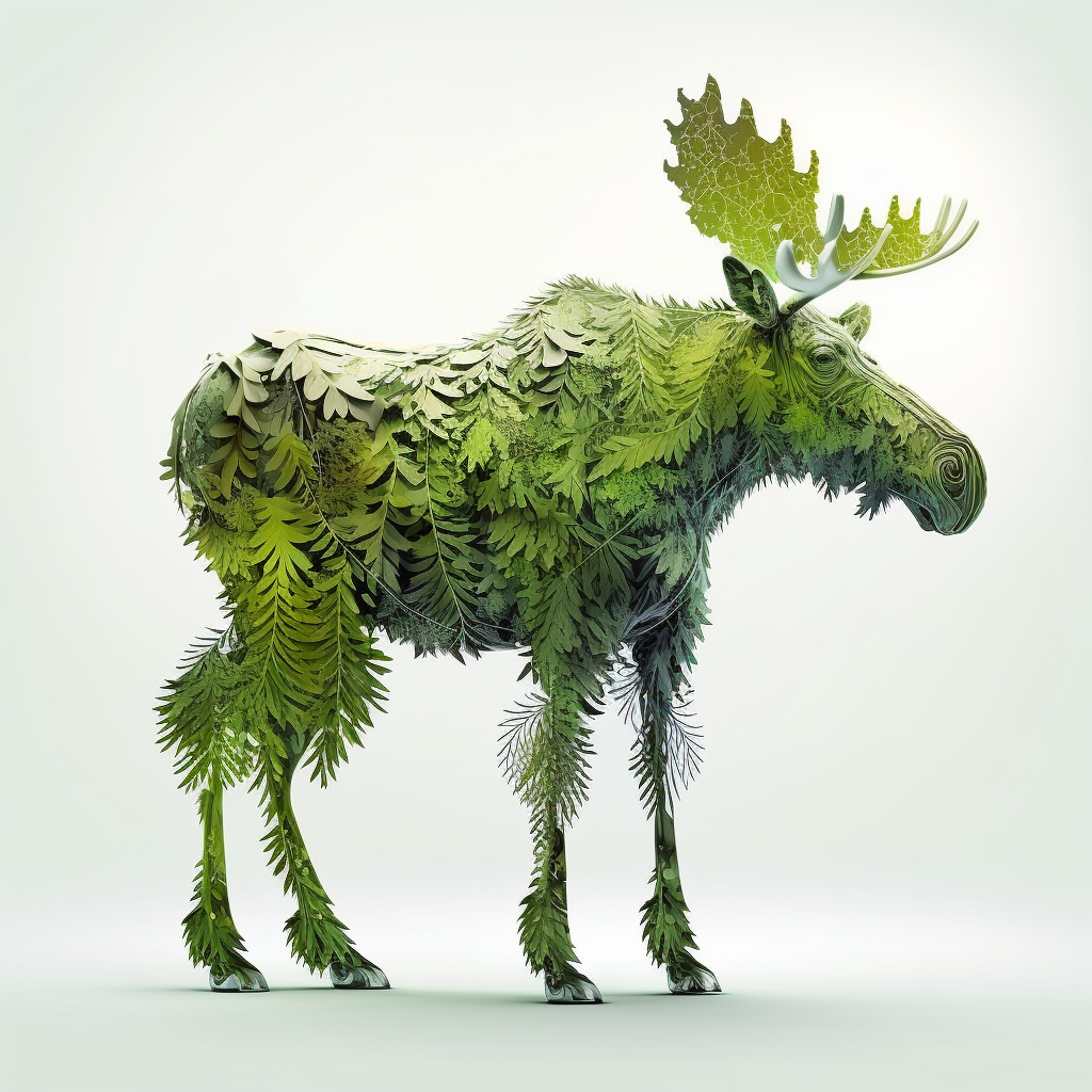 AI Midjourney Prompt for Green Animals