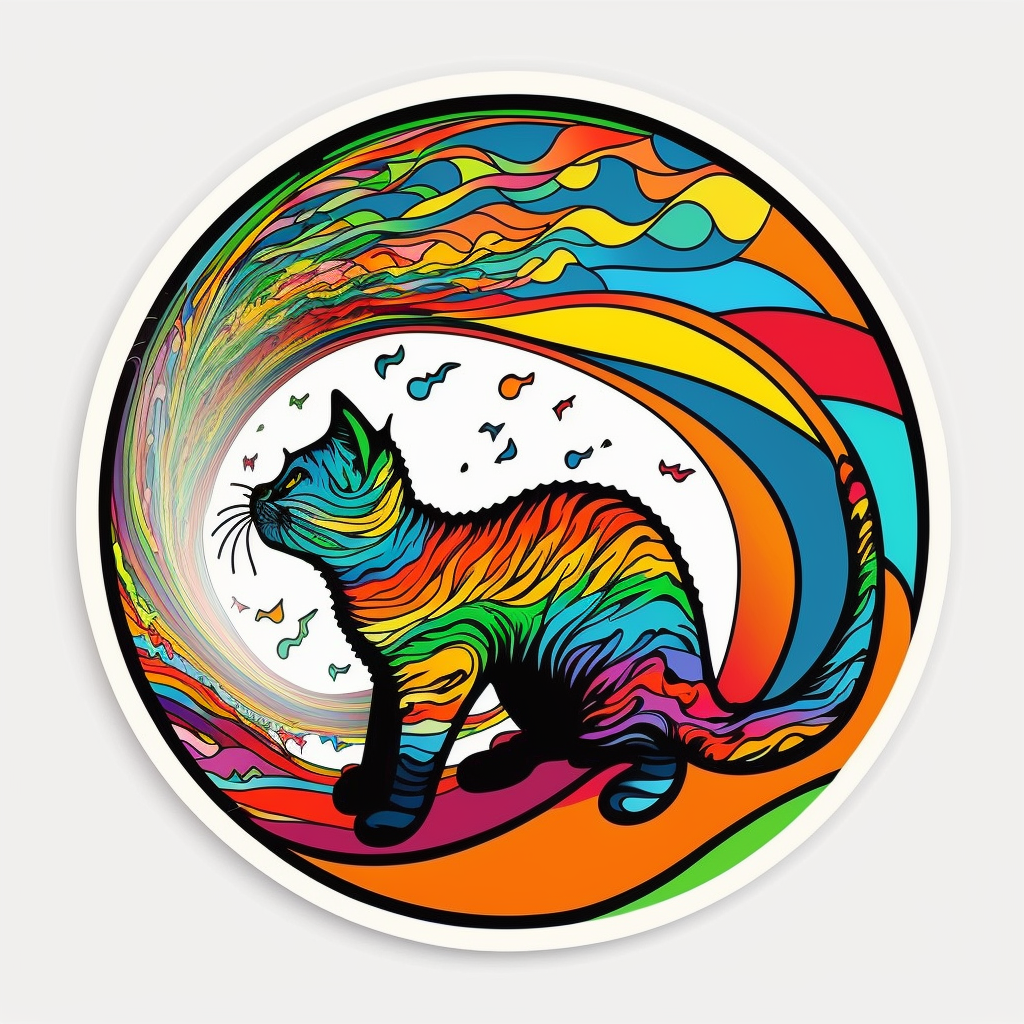 AI Midjourney Prompt for Psychedelic Stickers