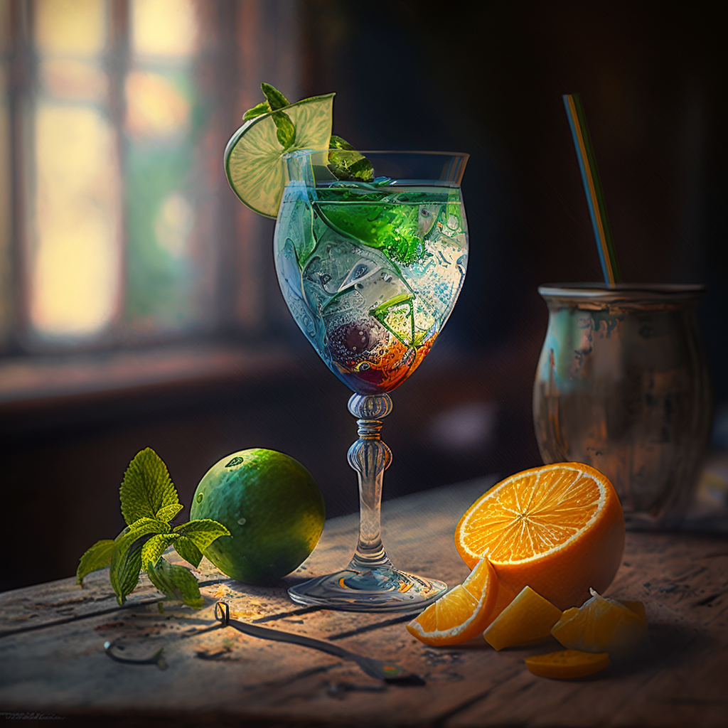 AI Midjourney Prompt for Cocktails