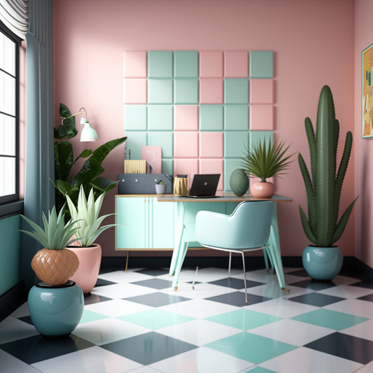 AI Midjourney Prompt for Tropical Art Deco Style Interiors