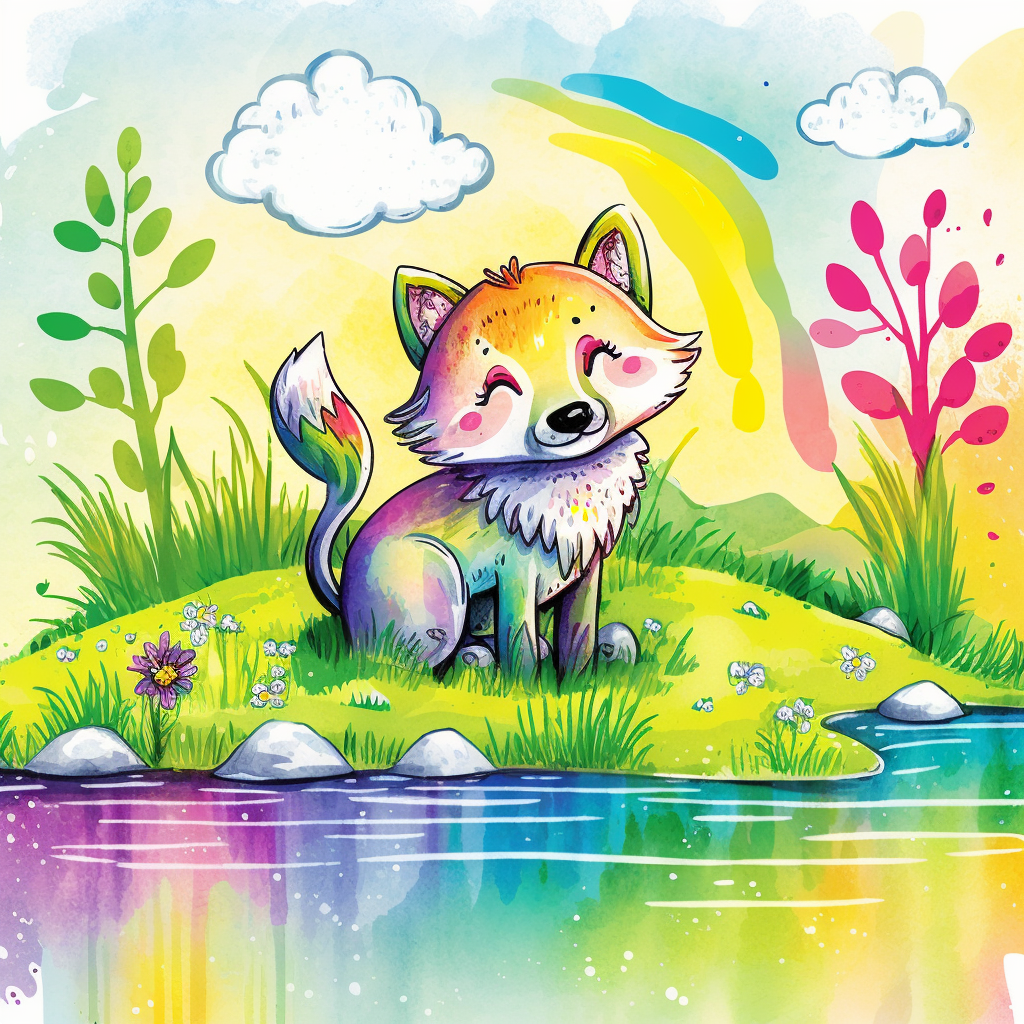 AI Midjourney Prompt for Storybook Illustrations - Animal Illustrations for Kids / Children's Books