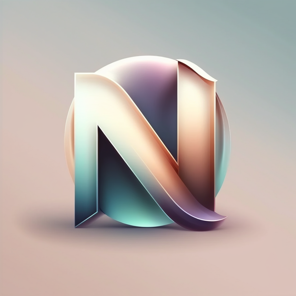 AI Midjourney Prompt for Rounded Pastel Monogram Logos