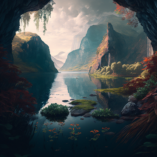 AI Midjourney Prompt for Mountain ranges