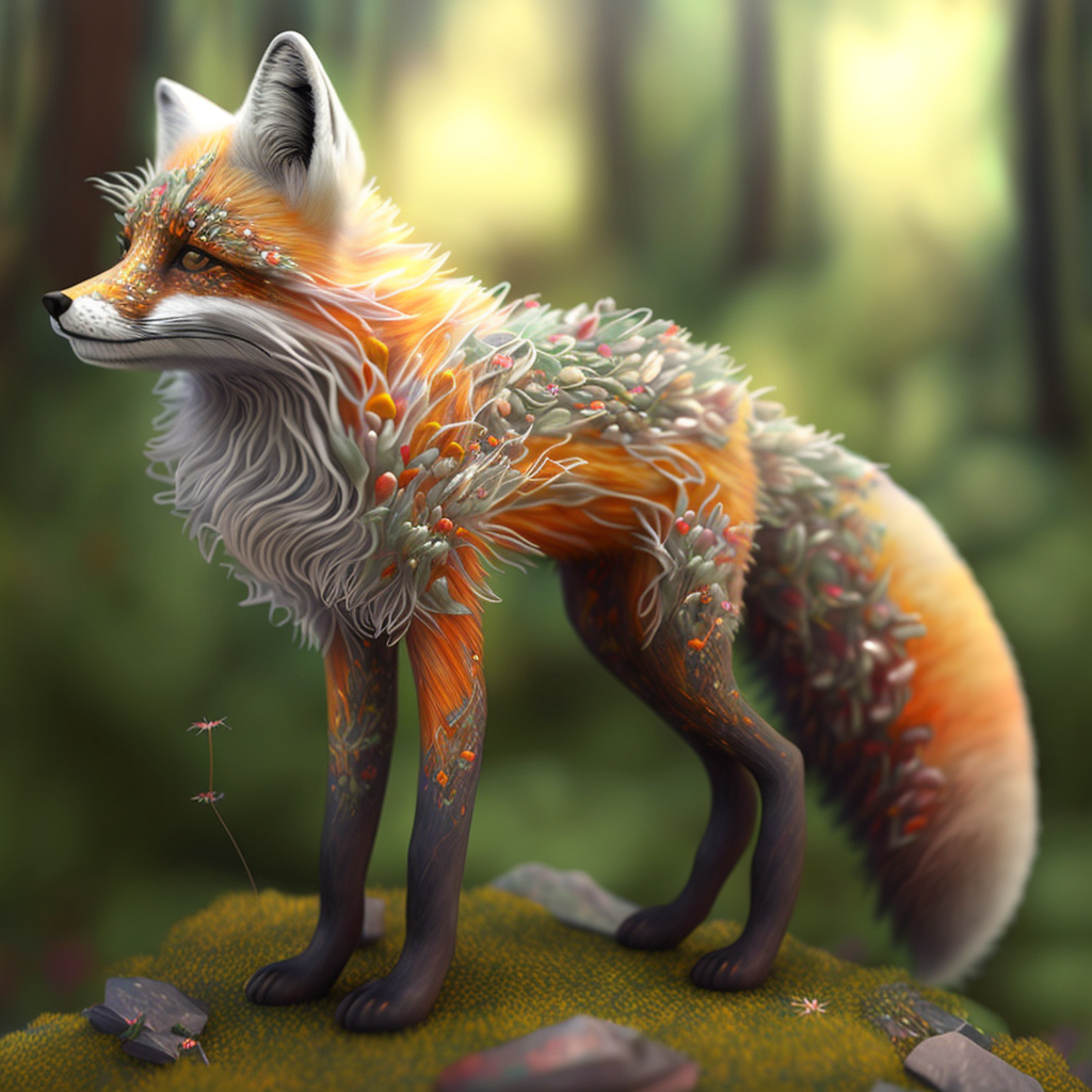 AI Midjourney Prompt for Glowing Animals