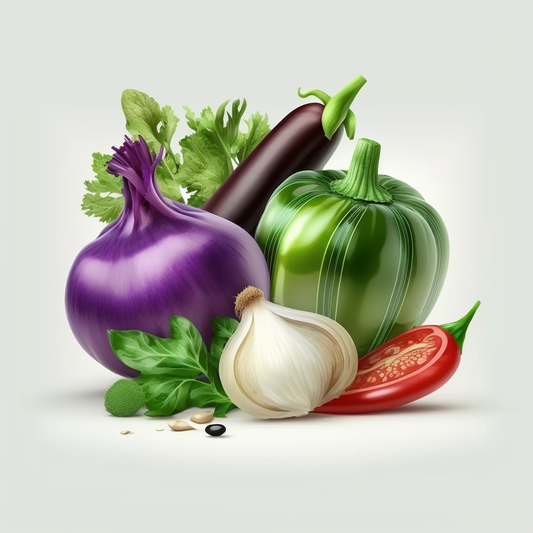AI Midjourney Prompt for Fruits and Vegetables Illustrations