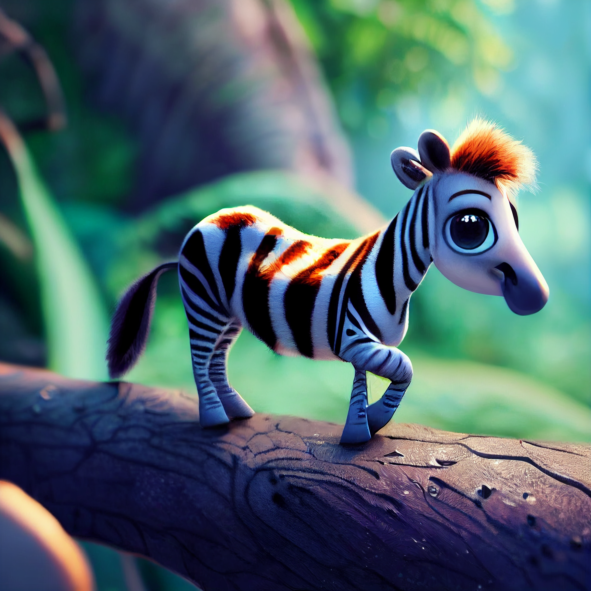 AI Midjourney Prompt for Cute Pixar Style Animals