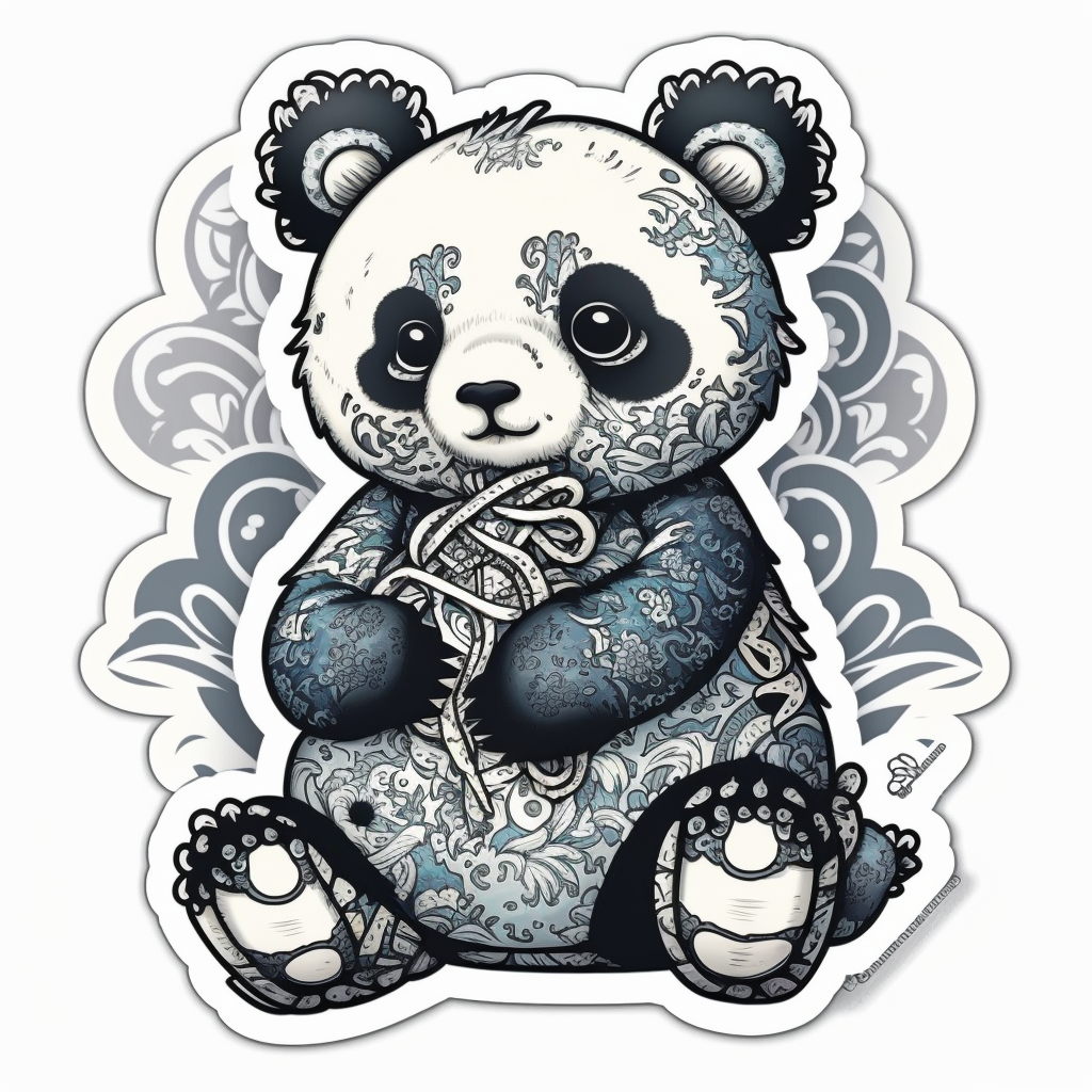 Midjourney Super Cute Animal Stickers Prompt Style