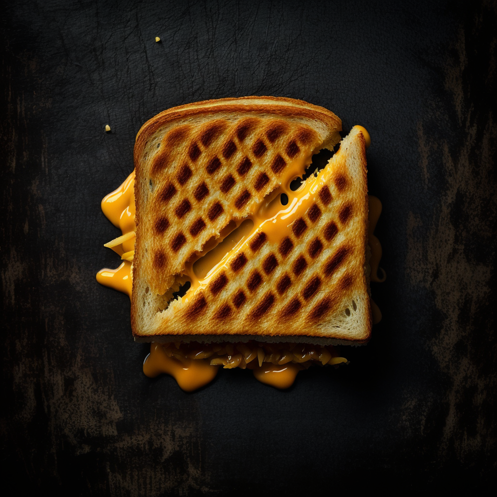 AI Midjourney Prompt for Top Down Food Photography