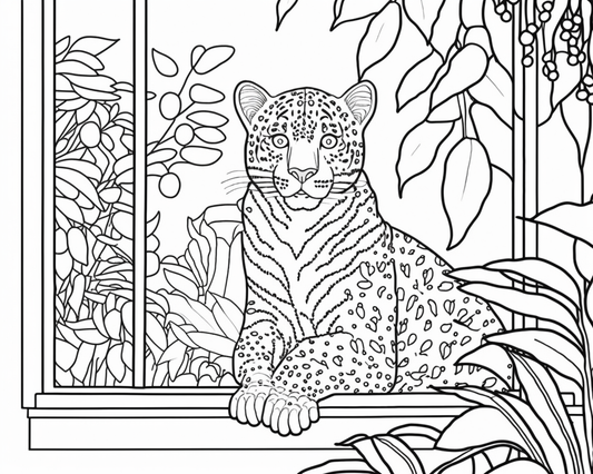 AI Midjourney Prompt for Adult Coloring Pages