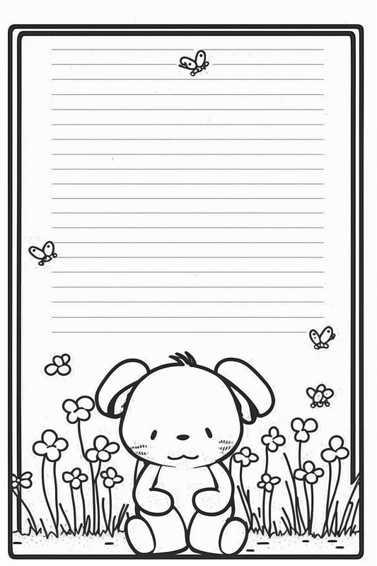 AI Midjourney Prompt for Kids Coloring Notebook Pages