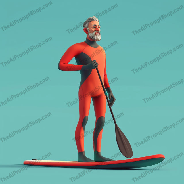 Surf's Up: A Spectrum of Surfers AI MidJourney Image Prompt, Character Art, 4240