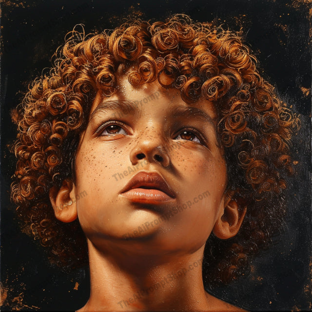 Curly Tales AI MidJourney Image Prompt, Character Art, 4248