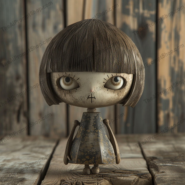 Gothic and Whimsical Dolls AI MidJourney Image Prompt, Character Art, 4222